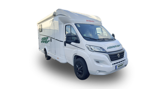 Motorhome with separate beds from the outside